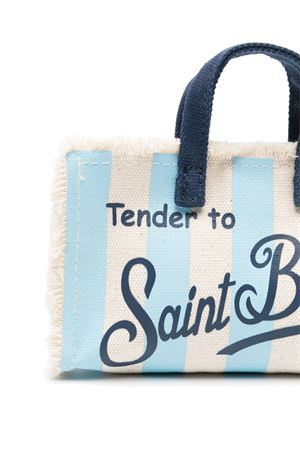 Pouch per smartphone in stile borsa tote bianco e azzurro SAINT BARTH KIDS | PHONE00102689L